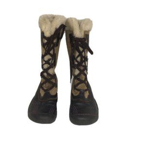 Jambu Waterproof Tall Leather Lace Up Boots 9